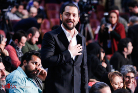 بهرام رادان ، در افتتاحیه سی و ششمین جشنواره فیلم فجر