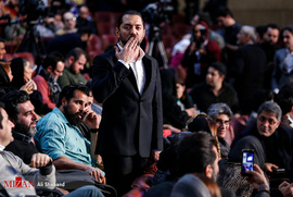بهرام رادان ، در افتتاحیه سی و ششمین جشنواره فیلم فجر