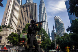 رزمایش ضد تروریستی در مالزی