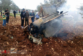 سرنگونی جنگنده اسرائیل توسط پدافند سوریه