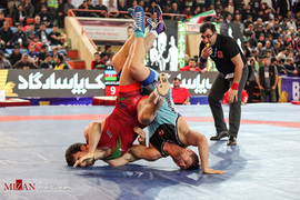 قهرمانی ایران در رقابت های کشتی آزاد جام بین المللی تختی - تبریز