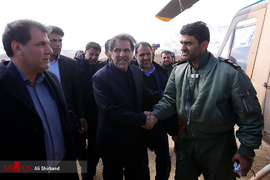 حضور عباس آخوندی وزیر راه و شهرسازی در منطقه سقوط هواپیمای تهران یاسوج
