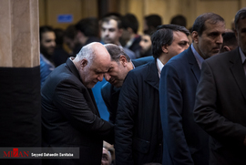 بیژن زنگنه وزیر نفت در مراسم ختم فرزند احمد توکلی