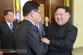 دیدار رهبر کره شمالی با مشاور امنیت ملی کره جنوبی