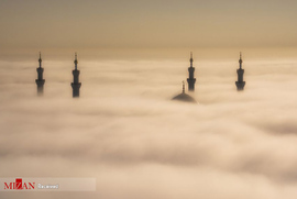 مه گرفتگی در ابوظبی امارات
