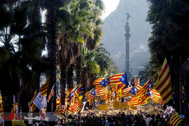 تظاهرات حامیان استقلال کاتالونیا