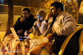 حضور مردم تهران در خیابان ها پس از زلزله ۵.۲ ریشتری 