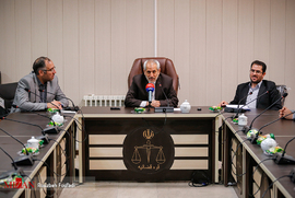 معارفه سرپرست جدید دادسرای پولی و بانکی با حضور دادستان تهران