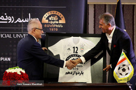 مراسم رونمایی از لباس رسمی تیم ملی فوتبال
