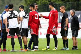 تمرین تیم ملی فوتبال ایران در ترکیه