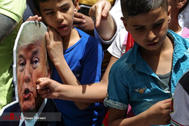 همبستگی فلسطینیان اردوگاه برج البراجنه با راهپیمایی بازگشت بزرگ در غزه