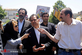 عباس آخوندی وزیر راه و شهرسازی در راهپیمایی روز قدس