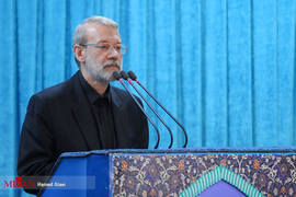 علی لاریجانی رییس مجلس شورای اسلامی در نماز جمعه روز قدس