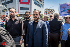 حسینعلی امیری معاون پارلمانی رییس جمهور در راهپیمایی روز قدس