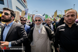 حجت الاسلام و المسلمین فلاحیان در راهپیمایی روز قدس