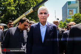 محمد علی افشانی شهردار تهران در راهپیمایی روز قدس