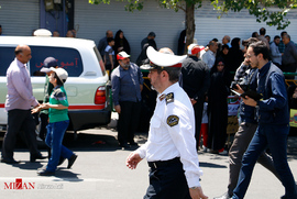 سردار مهری رییس پلیس راهنمایی و رانندگی ناجا در راهپیمایی روز قدس