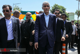 محمد علی افشانی شهردار تهران در راهپیمانی روز قدس