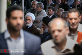 حجت الاسلام و المسلمین مجید انصاری در مراسم تشییع پیکر حجت الاسلام والمسلمین احمدی