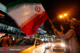 شادی خیابانی مردم مازندران پس از پیروزی تیم ملی ایران