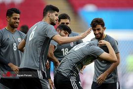 جام جهانی ۲۰۱۸ - تمرین تیم ملی ایران پیش از بازی با اسپانیا