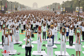 روز جهانی یوگا در هند با حضور نخست وزیر
