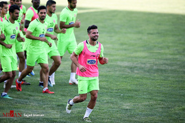 تمرین تیم فوتبال پرسپولیس در تهران