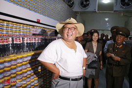 بازدید رییس کره شمالی از کارخانه تولید کنسرو ماهی