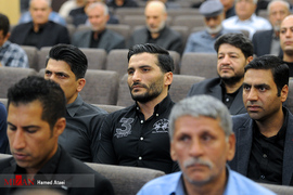 جواد کاظمیان در مراسم ترحیم مرحوم مجید غلام نژاد