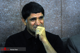 بهزاد غلامپور در مراسم ترحیم مرحوم مجید غلام نژاد