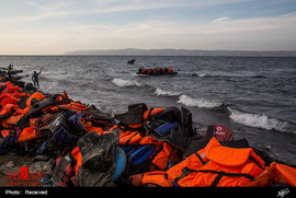 غرق شدن قایق مهاجران در دریای اژه 