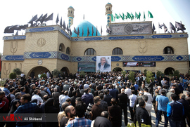 مراسم تشییع بهرام شفیع از مسجد بلال صدا و سیما
