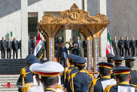 استقبال رسمی از رئیس جمهور عراق