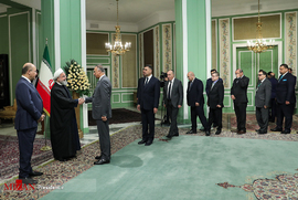 استقبال رسمی از رئیس جمهور عراق