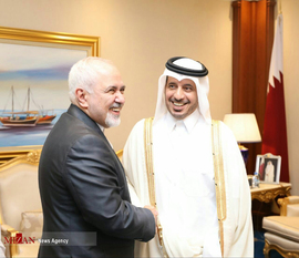  دیدار ظریف با نخست وزیر قطر 