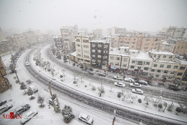 بارش برف در آخرین روز‌های پاییز - همدان 