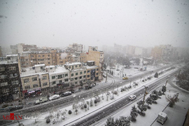 بارش برف در آخرین روز‌های پاییز - همدان 