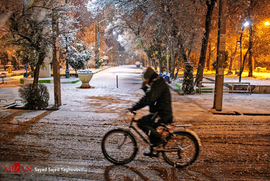 بارش برف در آخرین روز‌های پاییز - اردبیل 