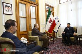 دیدار وزیر راه وشهرسازی با رییس مجلس شورای اسلامی