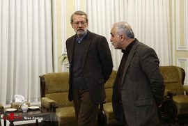 دیدار وزیر اقتصاد و امور دارایی با رییس مجلس شورای اسلامی‎