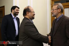 دیدار وزیر تعاون ، کار و رفاه اجتماعی با رییس مجلس شورای اسلامی