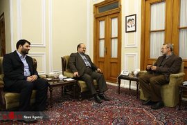 دیدار وزیر تعاون ، کار و رفاه اجتماعی با رییس مجلس شورای اسلامی