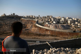دیوار مرزی بین دو کشور فلسطین و رژیم اشغالگر قدس
