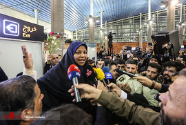 بازگشت مرضیه هاشمی به ایران