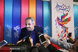 جواد رضویان،کارگردان، در نشست خبری فیلم سینمایی زهر مار