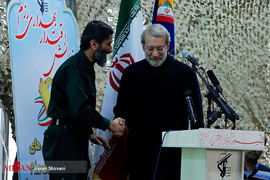 علی لاریجانی رئیس مجلس شورای اسلامی در رزمایش اقتدار بهداری رزم نیروی زمینی سپاه