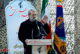 علی لاریجانی رئیس مجلس شورای اسلامی در رزمایش اقتدار بهداری رزم نیروی زمینی سپاه