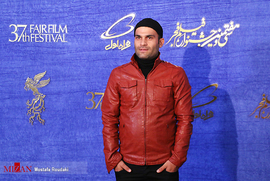 حسین غایبی شباهنگ، بازیگر، در فرش قرمز فیلم سینمایی خون خدا