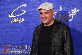 سعید داخ، بازیگر، در فرش قرمز فیلم سینمایی خون خدا
