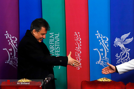 علیرضا رئیسیان،تهیه کننده و کارگردان، در نشست خبری فیلم سینمایی مردی بدون سایه